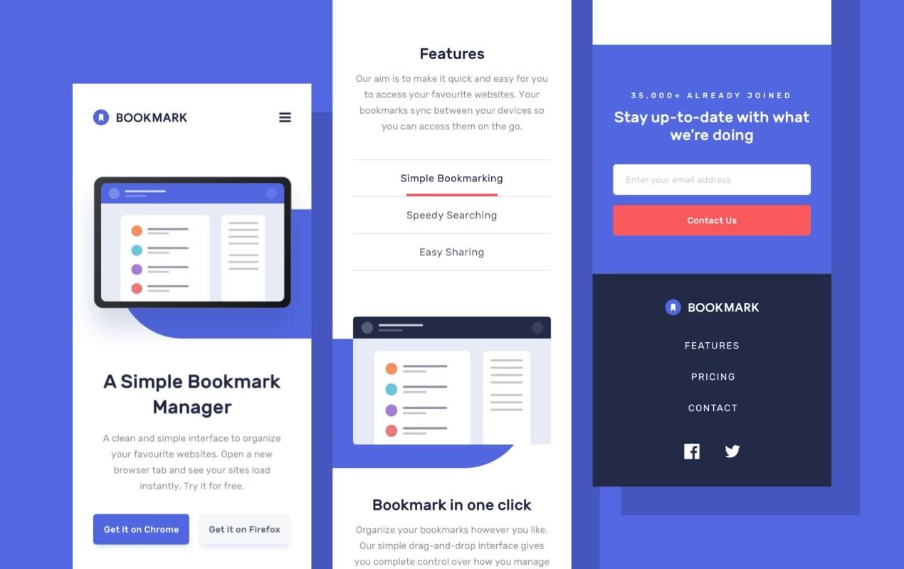 prévia de um projeto html e css