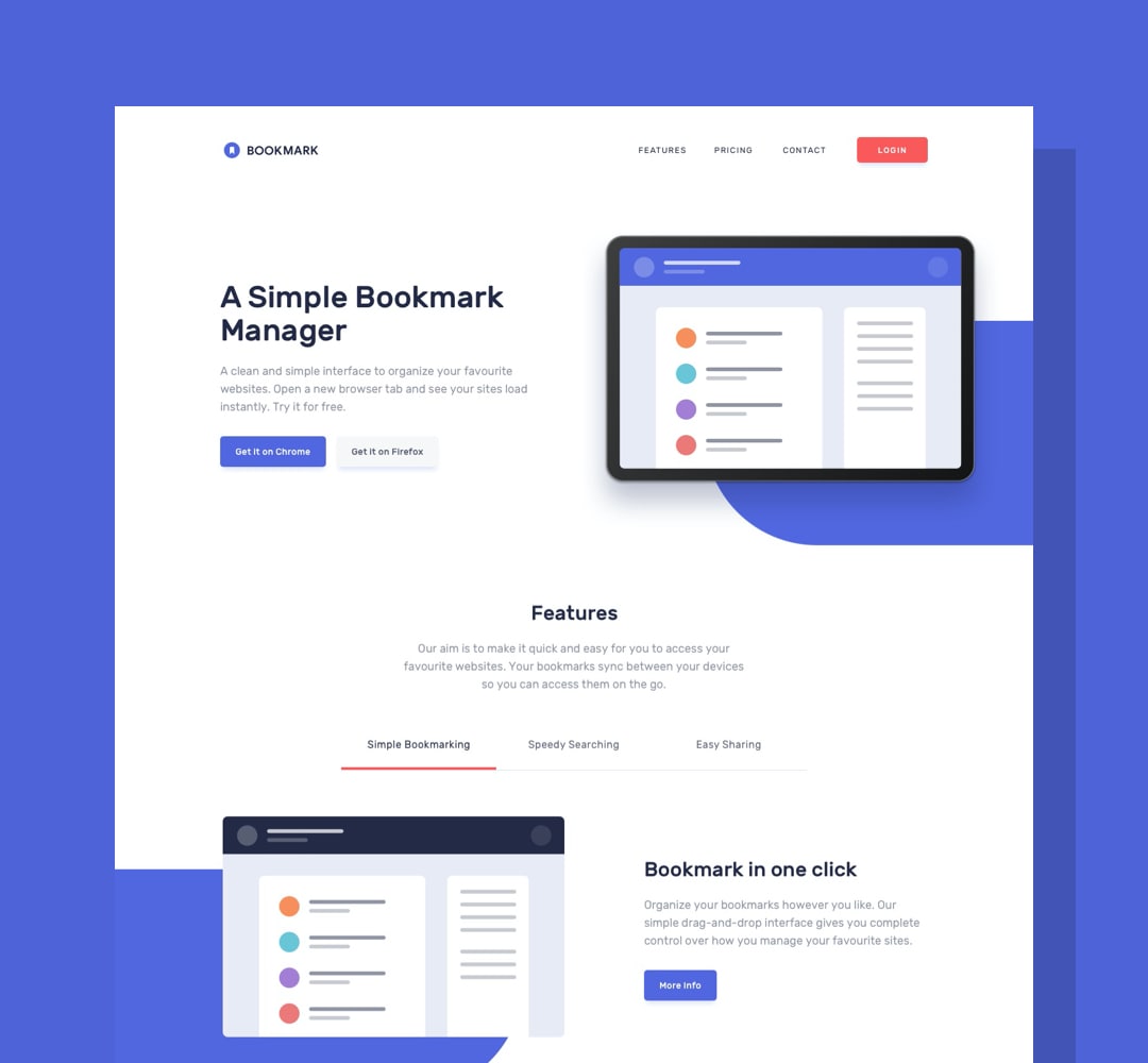 foto de um projeto front end