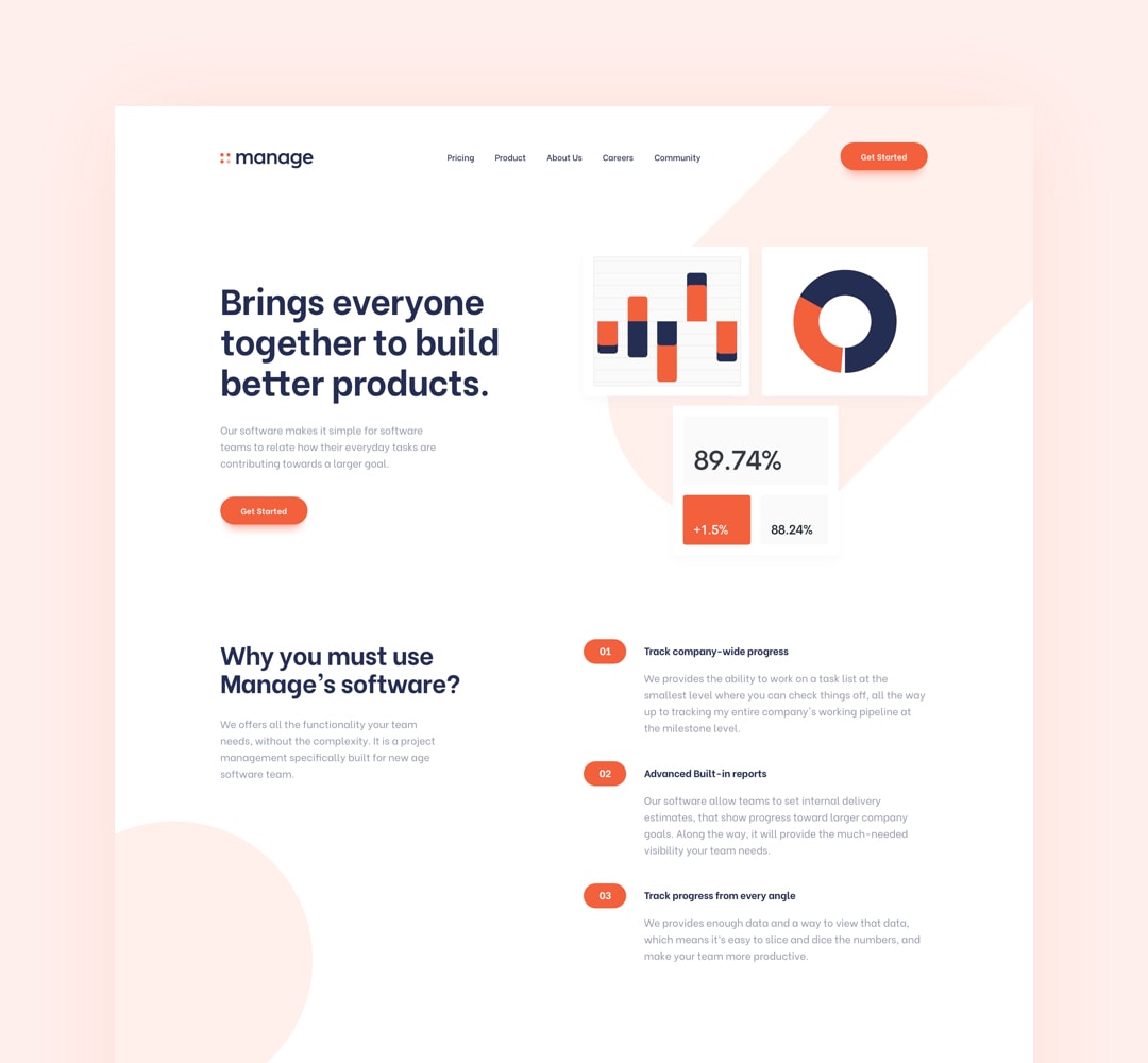 foto de um projeto front end